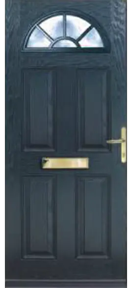 Balmoral Composite Door supplied and fitted by Middleton Glass Ltd. Tywyn.