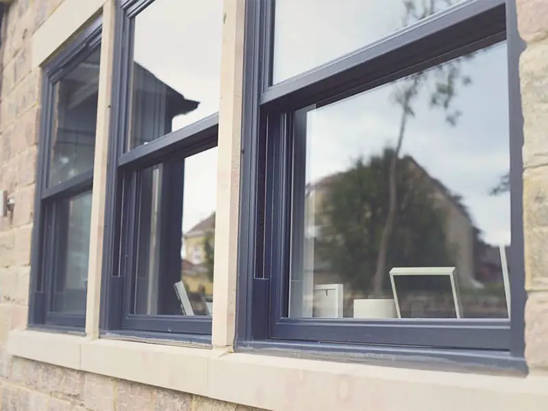 Photo of a Sliding Sash Window supplied and fitted Middleton Glass Gwynedd Ltd